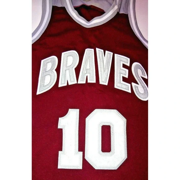 NBA Earl Monroe Braves HS Men's Size 54 Jersey Legendary Game Basketball - Picture 6 of 7